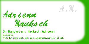 adrienn mauksch business card